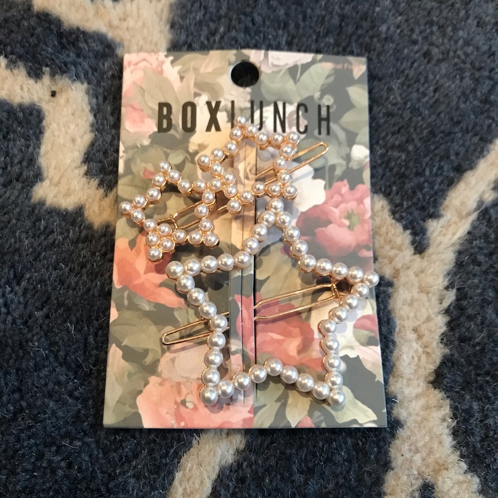 NWT Pearl Star Barrettes